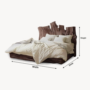 Rustic Live Edge Headboard For King Or Queen Bed