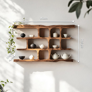 Mid Century Solid Wood Bookshelf For Bedroom Decor