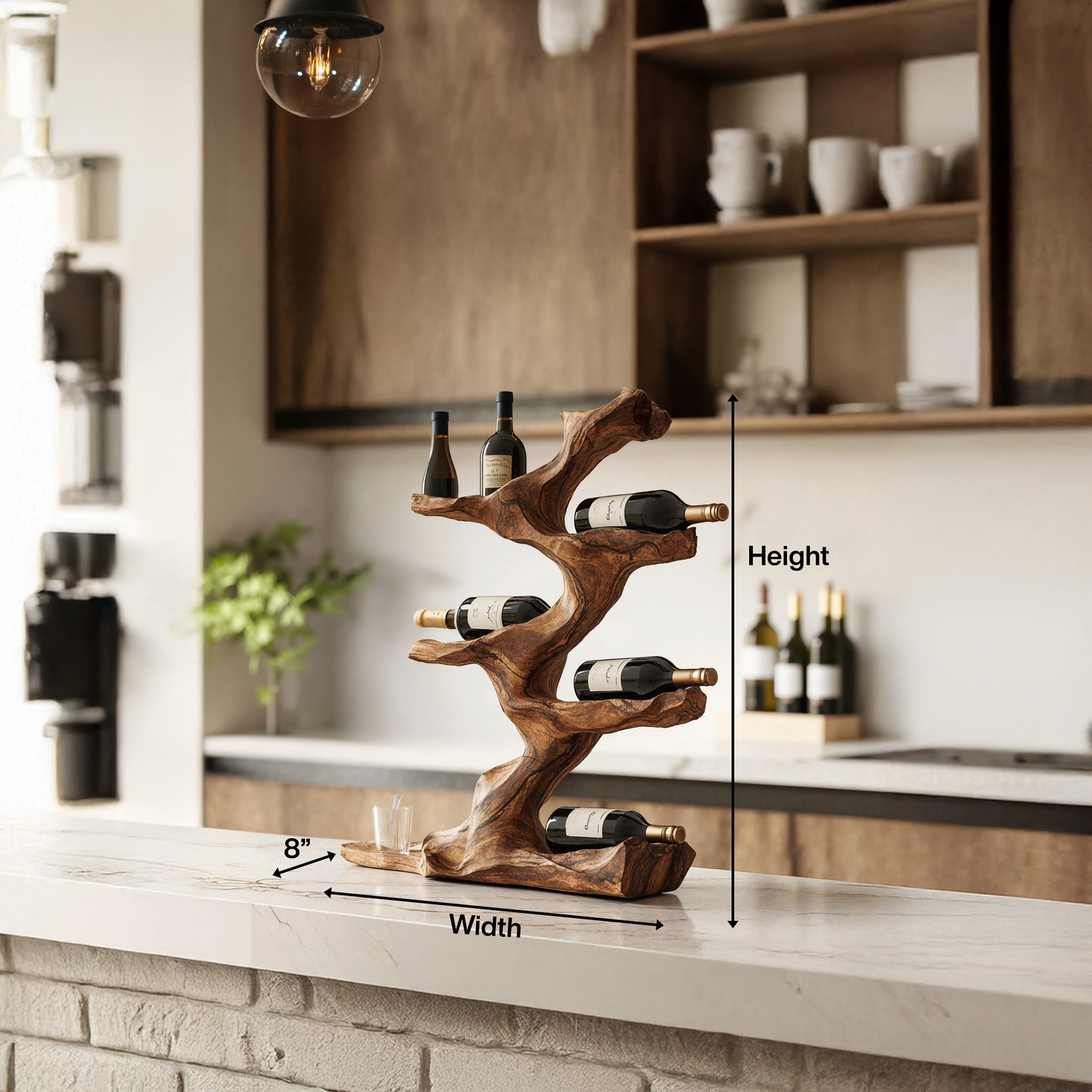 Rustic Wine Holder For Furniture Display Shelf Ideas