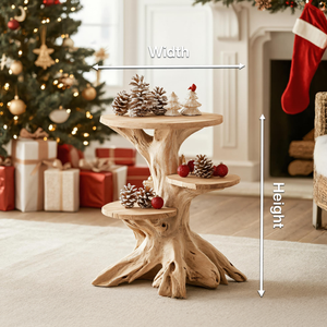 Farmhouse Wooden End Table For Furniture Decor Holiday Display