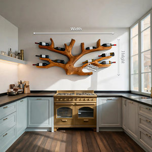 Artistic Wine Holder Wall Rack For Home Bar