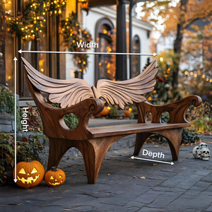 Handcrafted Wooden Bench For Living Room Elegant Furniture Decor