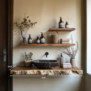Farmhouse Bathroom Shelf Organizer For Small Bathrooms