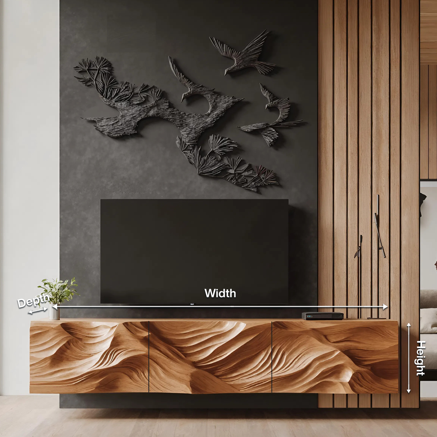 Farmhouse TV Cabinet For Cozy Living Room Decor