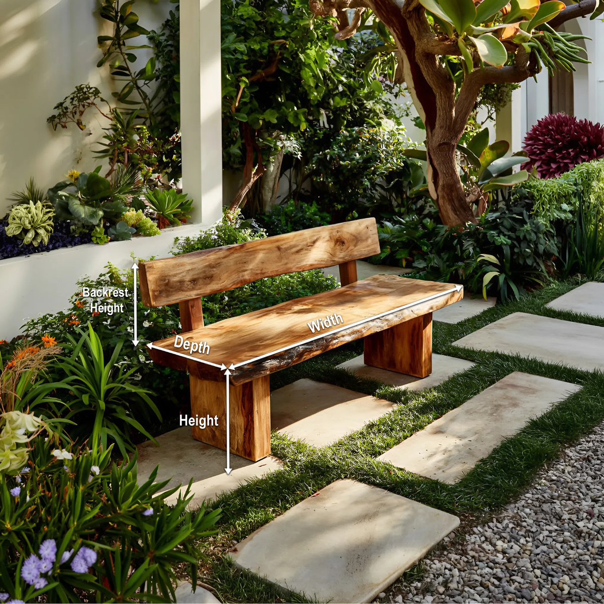 Minimal Outdoor Bench For Garden Furniture