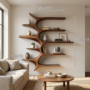 Minimalist Wooden Wall Mounted Shelf For Home Decor