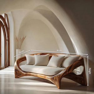 Organic Sculptural Sofa For Living Room Space