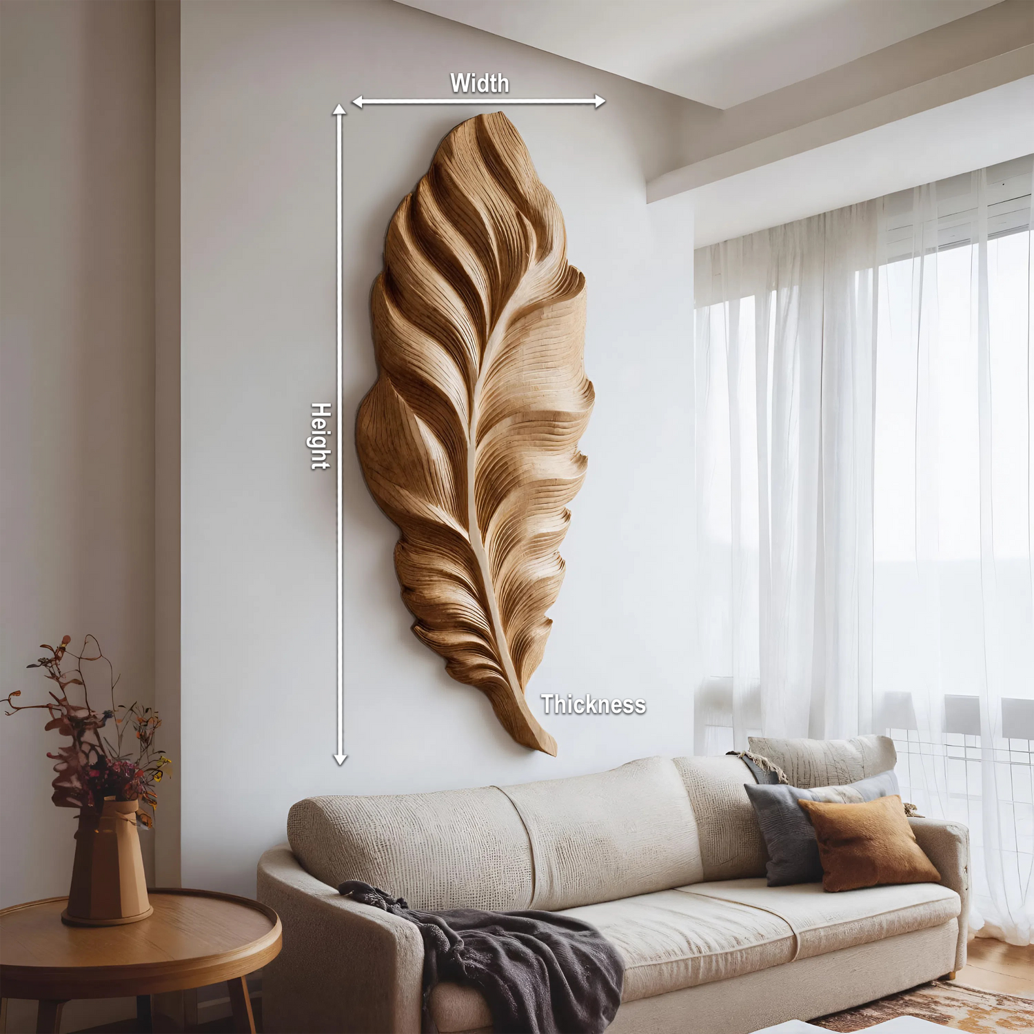 Handcrafted Feather Wall Art For Home Decor