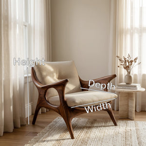 Minimalist Wooden Lounge Chair For Living Room Interior