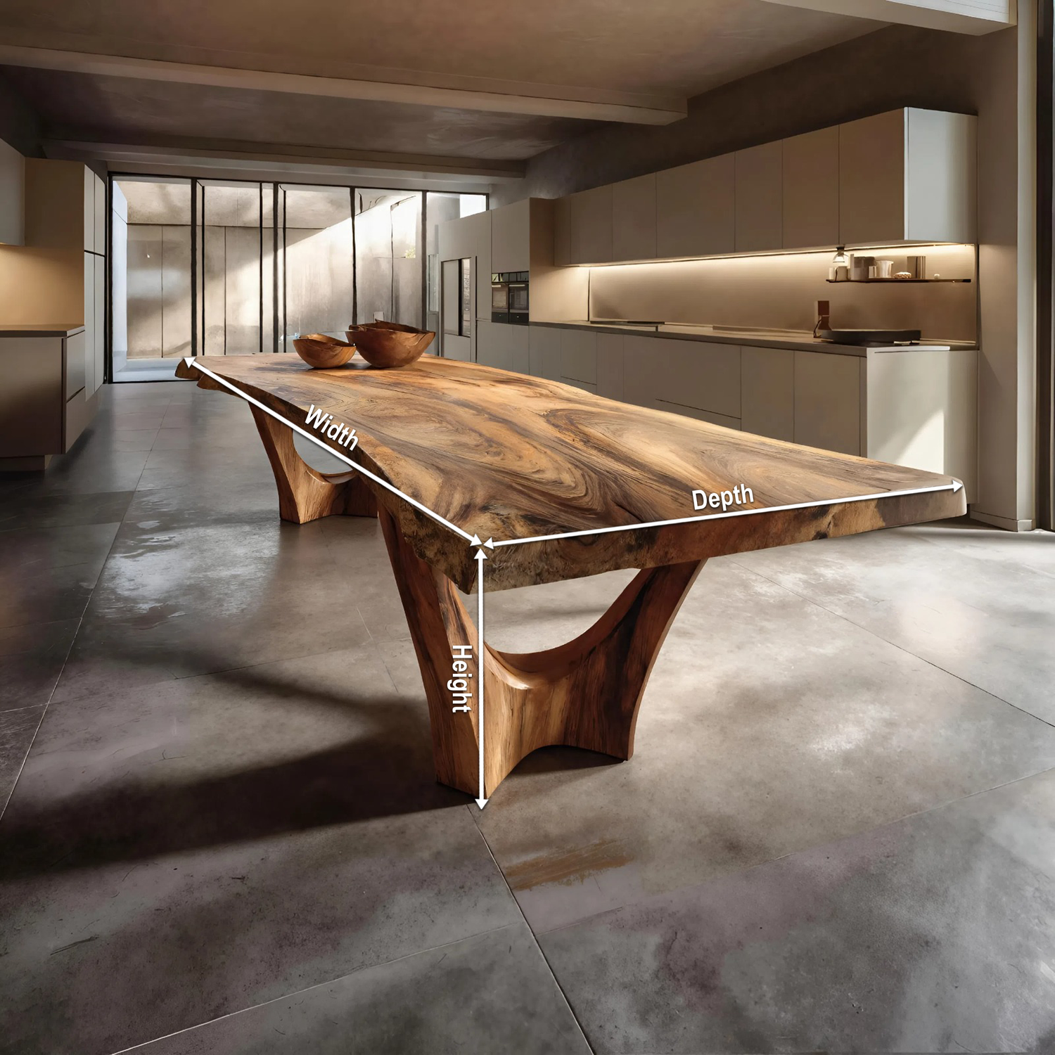 Contemporary Dining Table For Spacious Open-Plan Living Areas