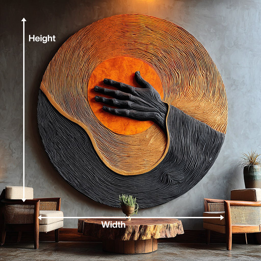 Handcrafted Wooden Wall Art Sculpture For Entryway Wall Decor – ET