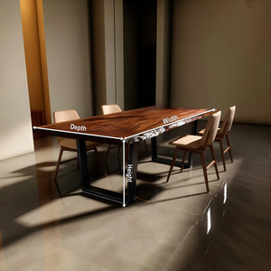 Dining Room Farmhouse Solid Wood Dining Table Warm Grain