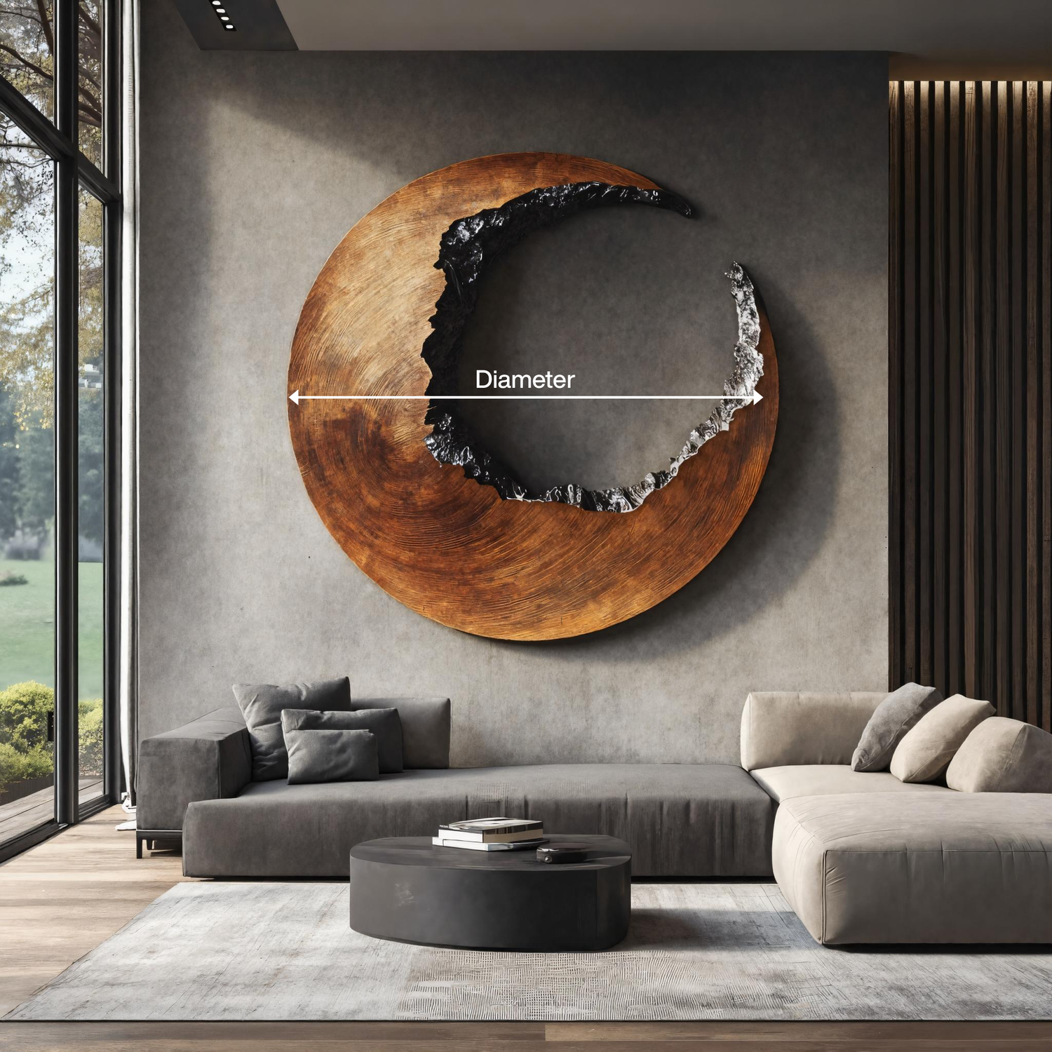 Mid Century 3D Wood Wall Art For Furniture Home Makeover