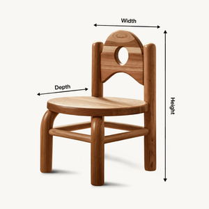 Montessori Toddler Chair With Round Backrest For Playroom Preschool And Nursery