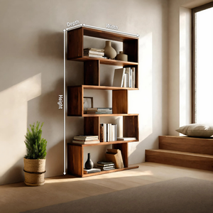 Modern Bookshelf Open Storage Display For Living Room