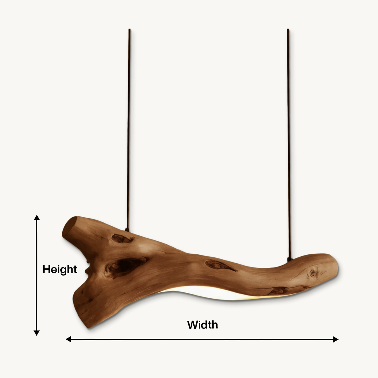 Modern Rustic Pendant Light With Tree Branch Design For Living Room Or Dining