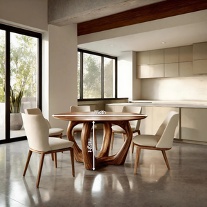 Elegant Round Dining Table For Minimalist Modern Interior