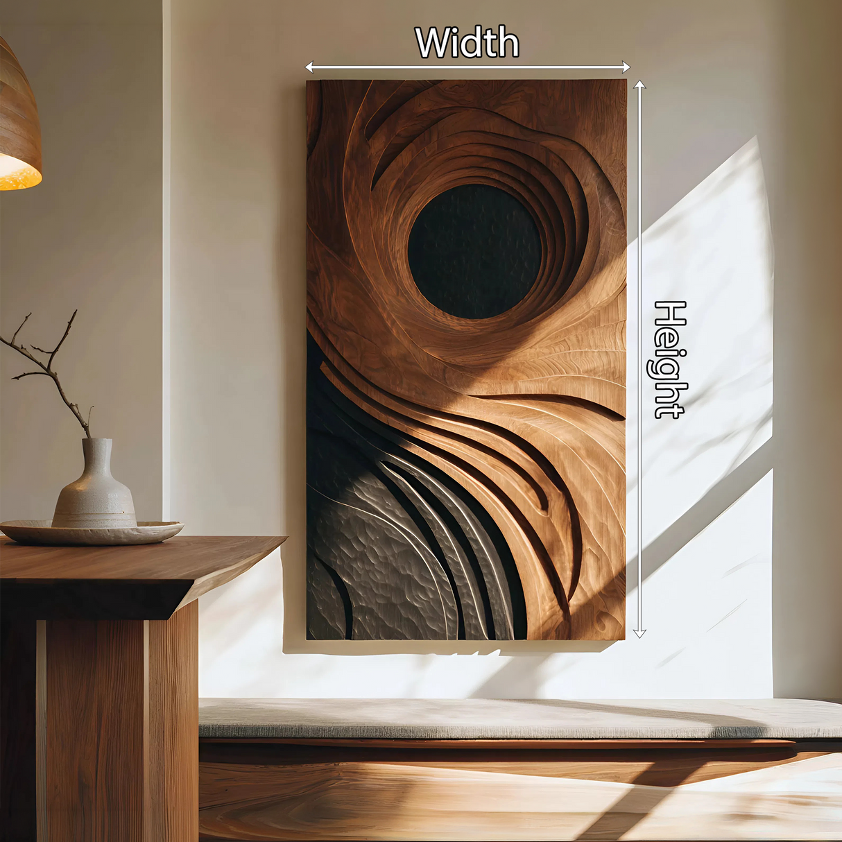 Mid Century Abstract 3D Wall Art For Lounge Decor