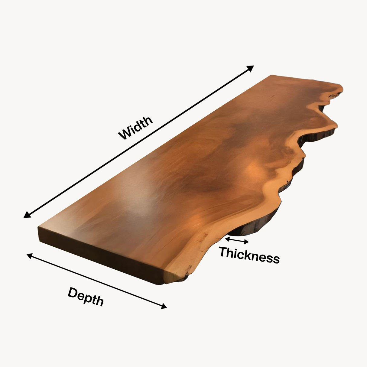 Live Edge Kitchen Island Countertop For Custom Kitchen Remodel Or Renovation
