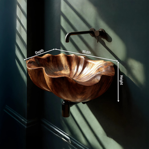 Modern Live Edge Wood Vanity Sink For Statement Bedroom Decor