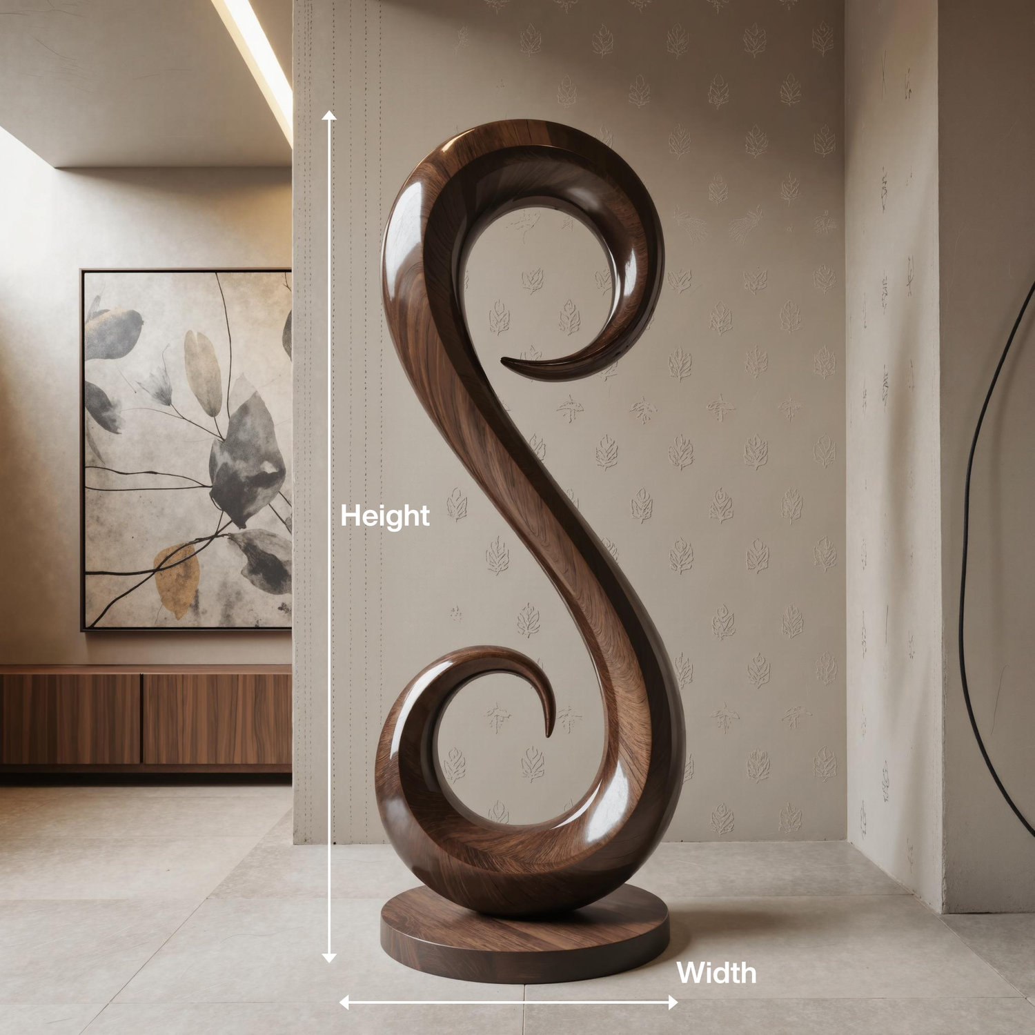 Handcrafted Organic Contemporary Landscape Sculpture For Home Decor