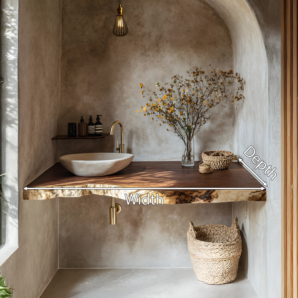 Mid Century Floating Vanity For Stylish Bathroom