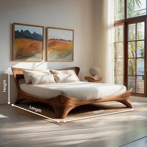 Organic Bed Frame For Bedroom Design