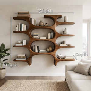 Modern Farmhouse Wooden Wall Shelf For Cozy Living Room