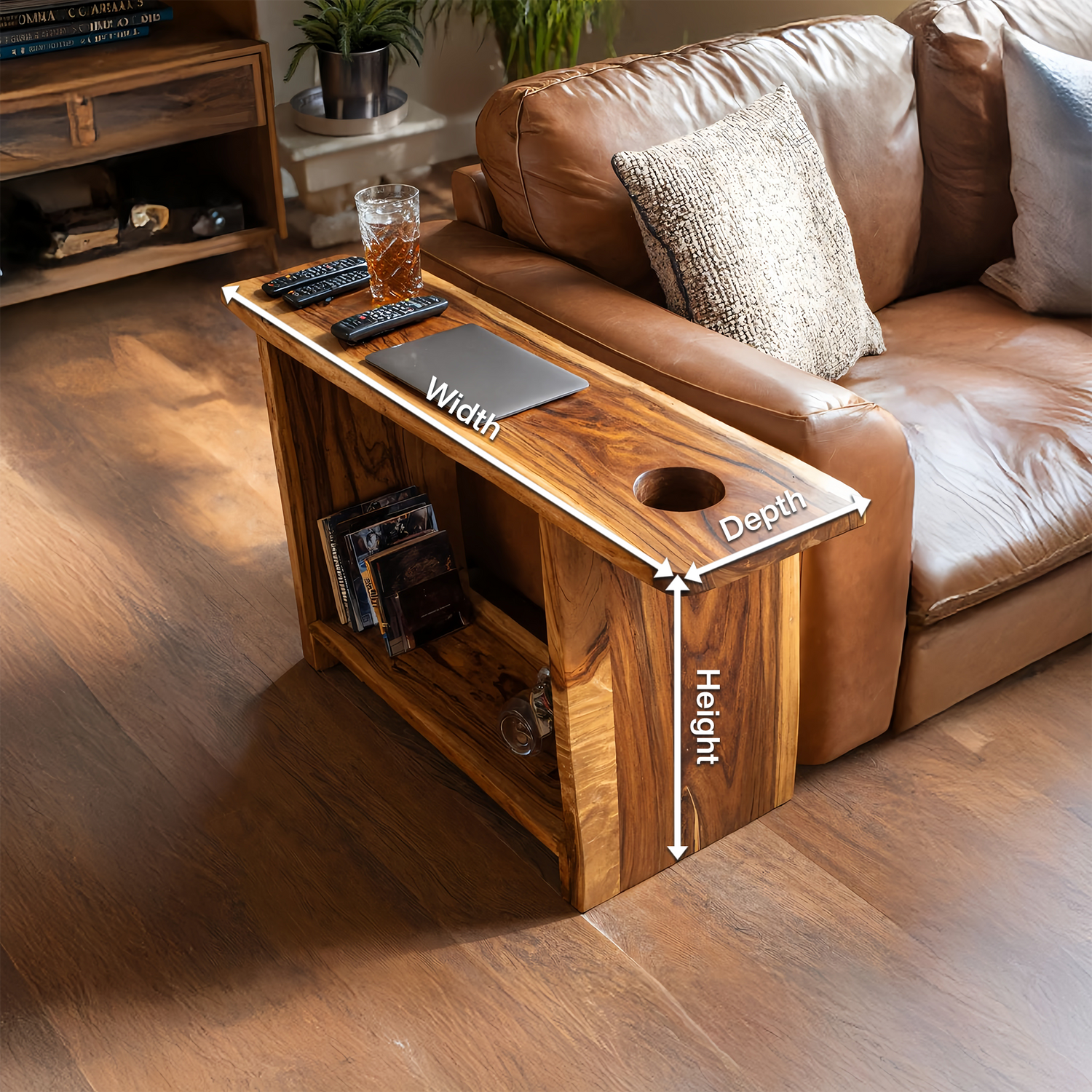Rustic Farmhouse Side Table For Cozy Living Space
