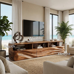Modern Wooden TV Cabinet For Apartment Interior