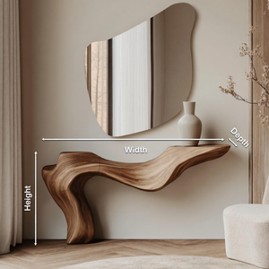 Rustic Live Edge Console Table for Entryway Design Ideas