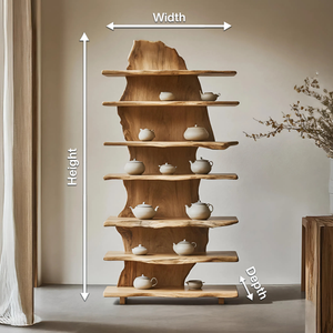 Rustic Solid Wood Standing Shelf For Entryway Design Ideas