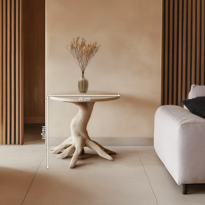 Farmhouse Solid Wood End Table For Living Room Stylish Wall Accent