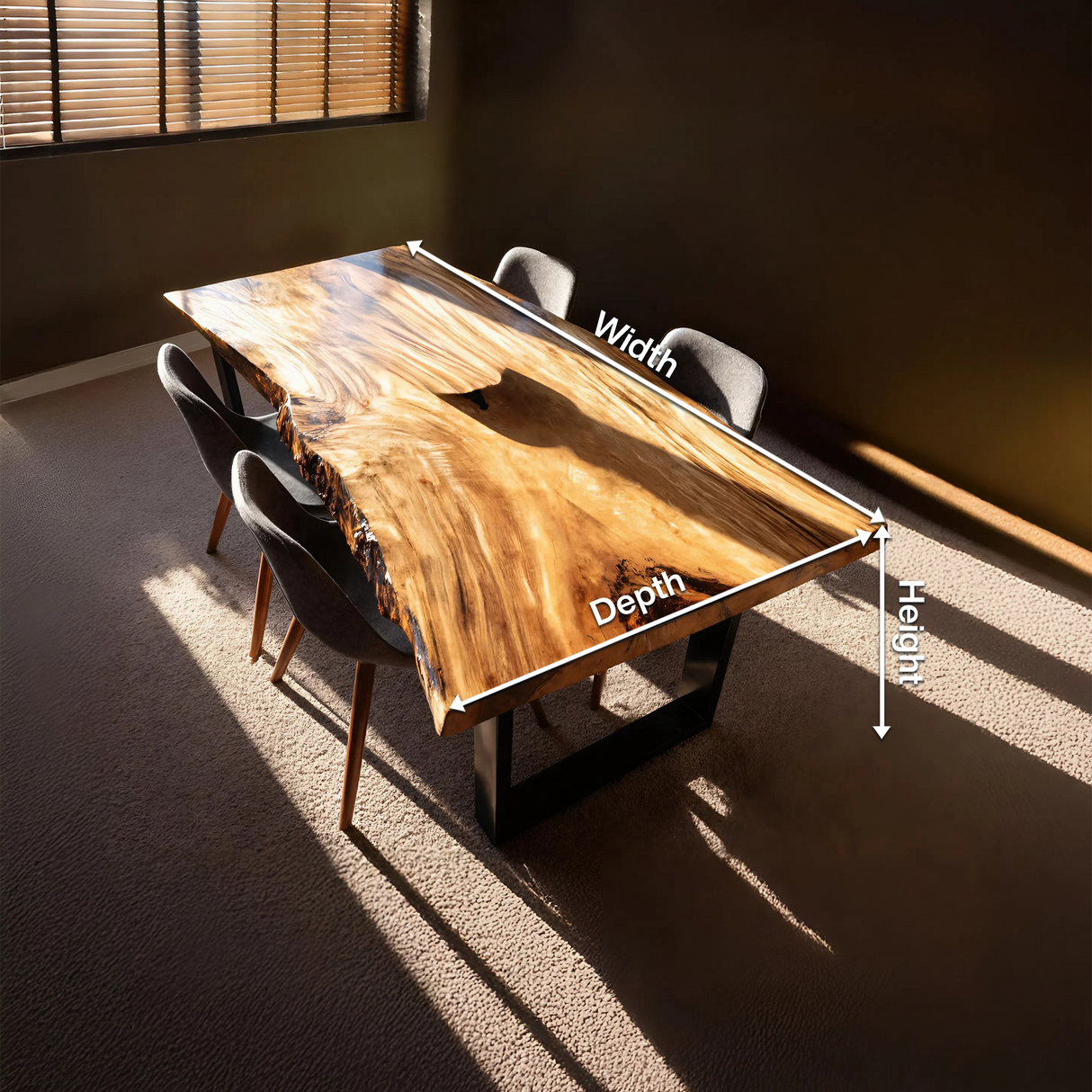 Dining Room Mid Century Solid Wood Dining Table Classic