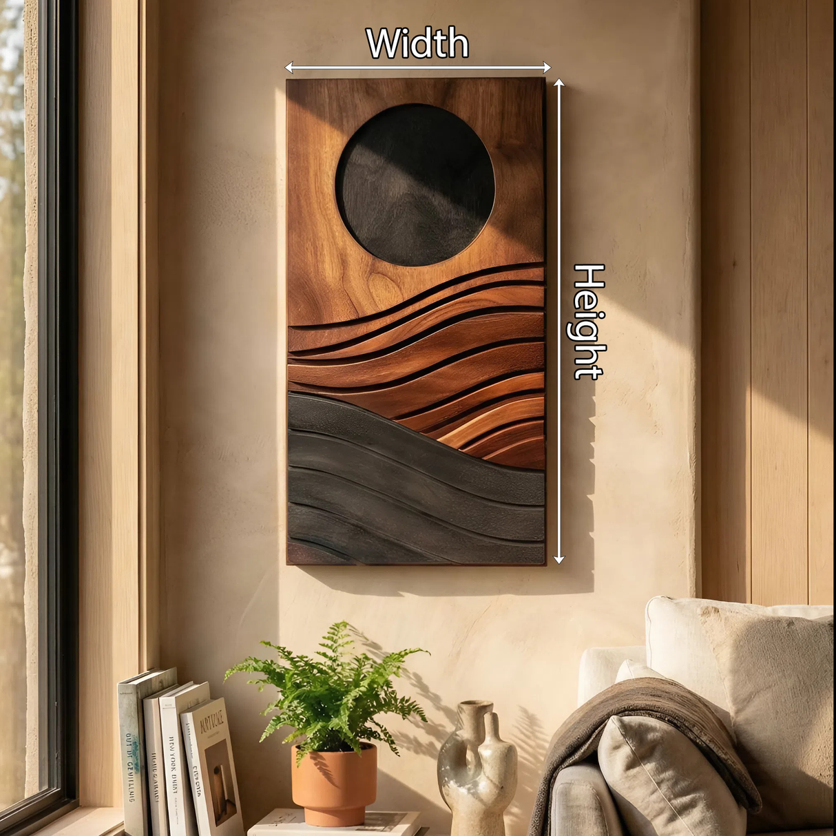 Mid Century Abstract Wall Decor For Living And Entry Accent