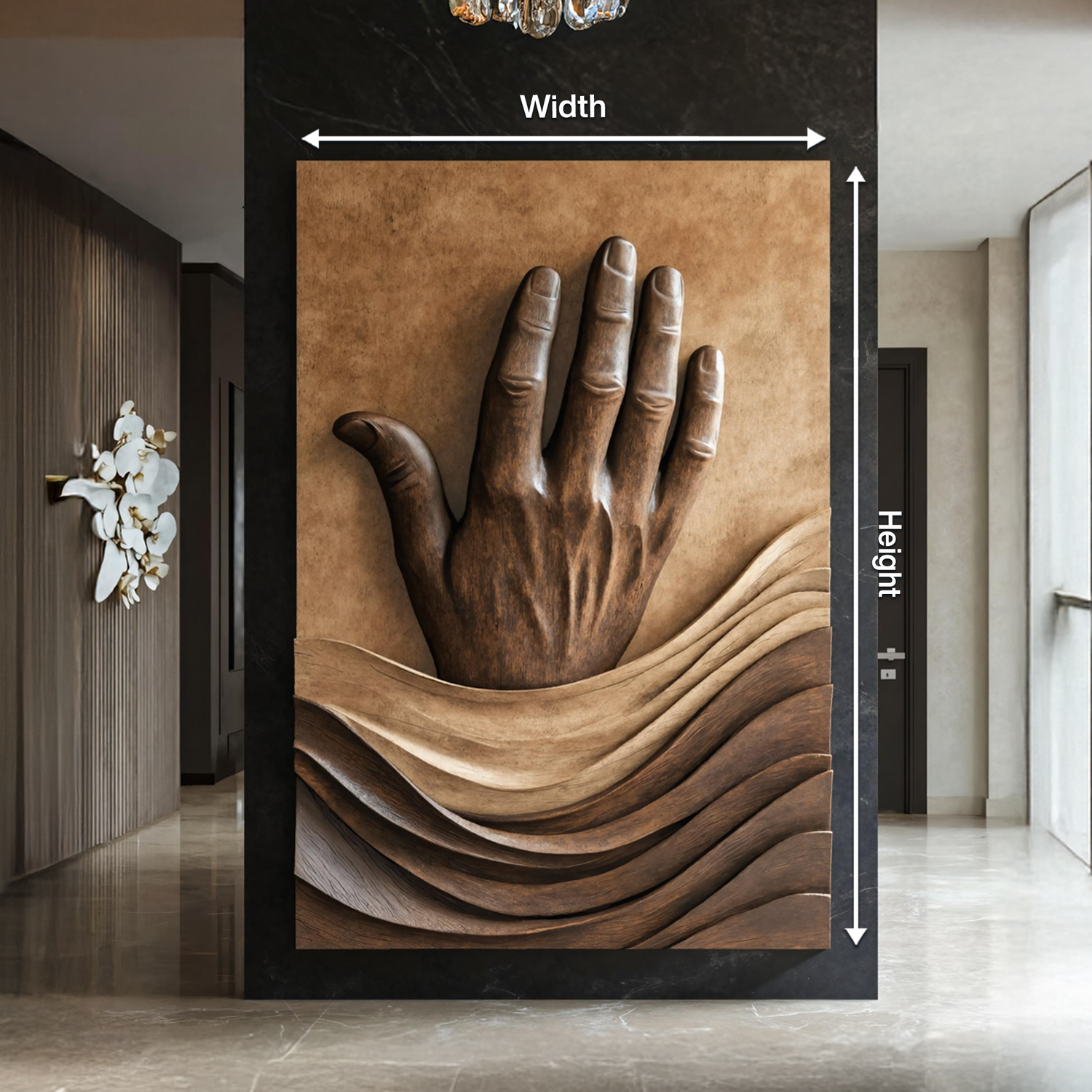 Rustic 3D Wood Wall Art For Living Room Feature Wall