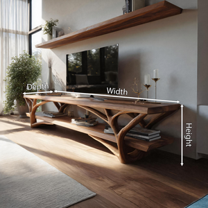 Farmhouse Solid Wood TV Console For Bedroom Furniture Design
