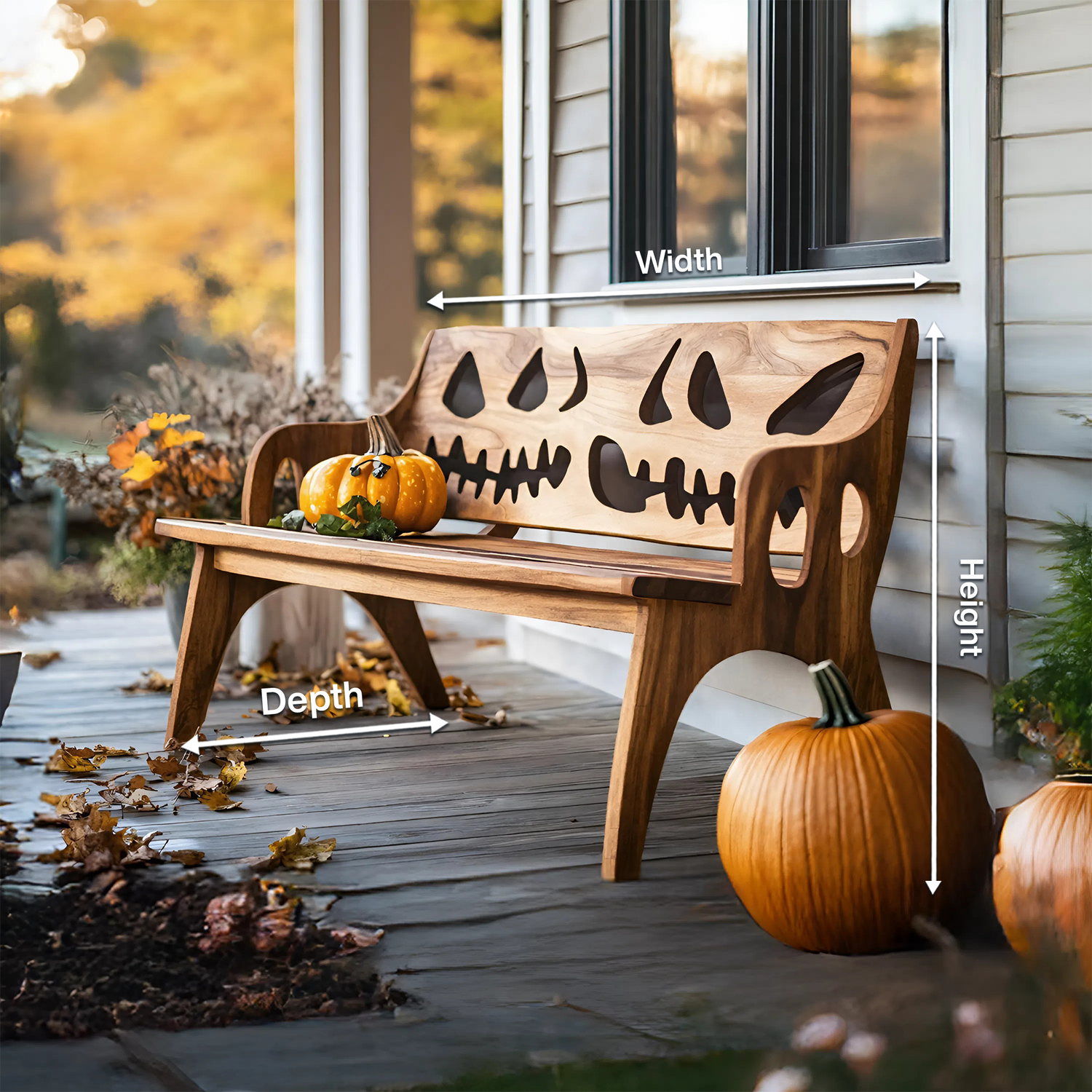 Rustic Wooden Bench For Living Room Vintage Furniture Decor