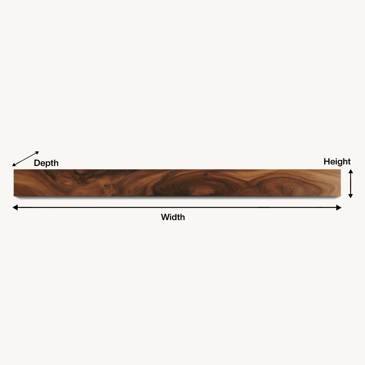 Rustic Floating Mantel Shelf For Fireplace Living Room Wall