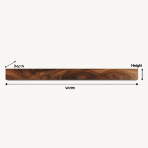 Rustic Floating Mantel Shelf For Fireplace Living Room Wall