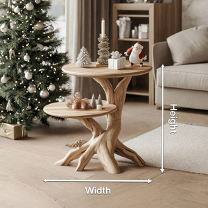 Mid Century Solid Wood End Table For Living Room Holiday Furniture