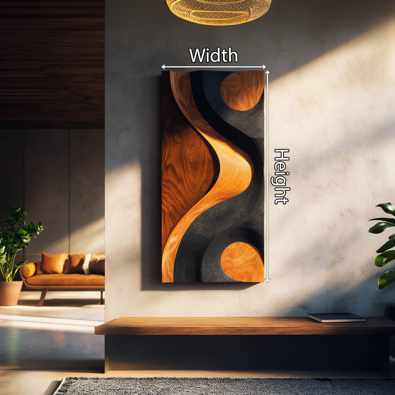Contemporary Sculptural Wall Art For Bedroom Accent