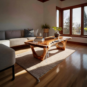 Contemporary Coffee Table Live Edge Design For Living Room