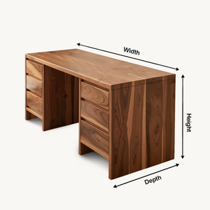 Modern Desk With Drawers Minimalist Office Table For Home Study And Workspace