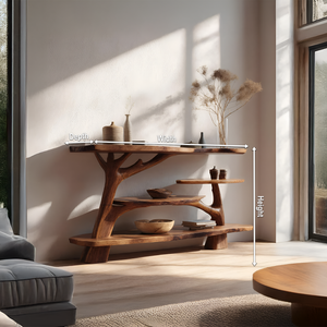 Farmhouse Solid Wood Console Table For Entryway Furniture Decor