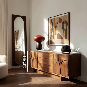 Modern Carved Sideboard For Living Room Or Dining