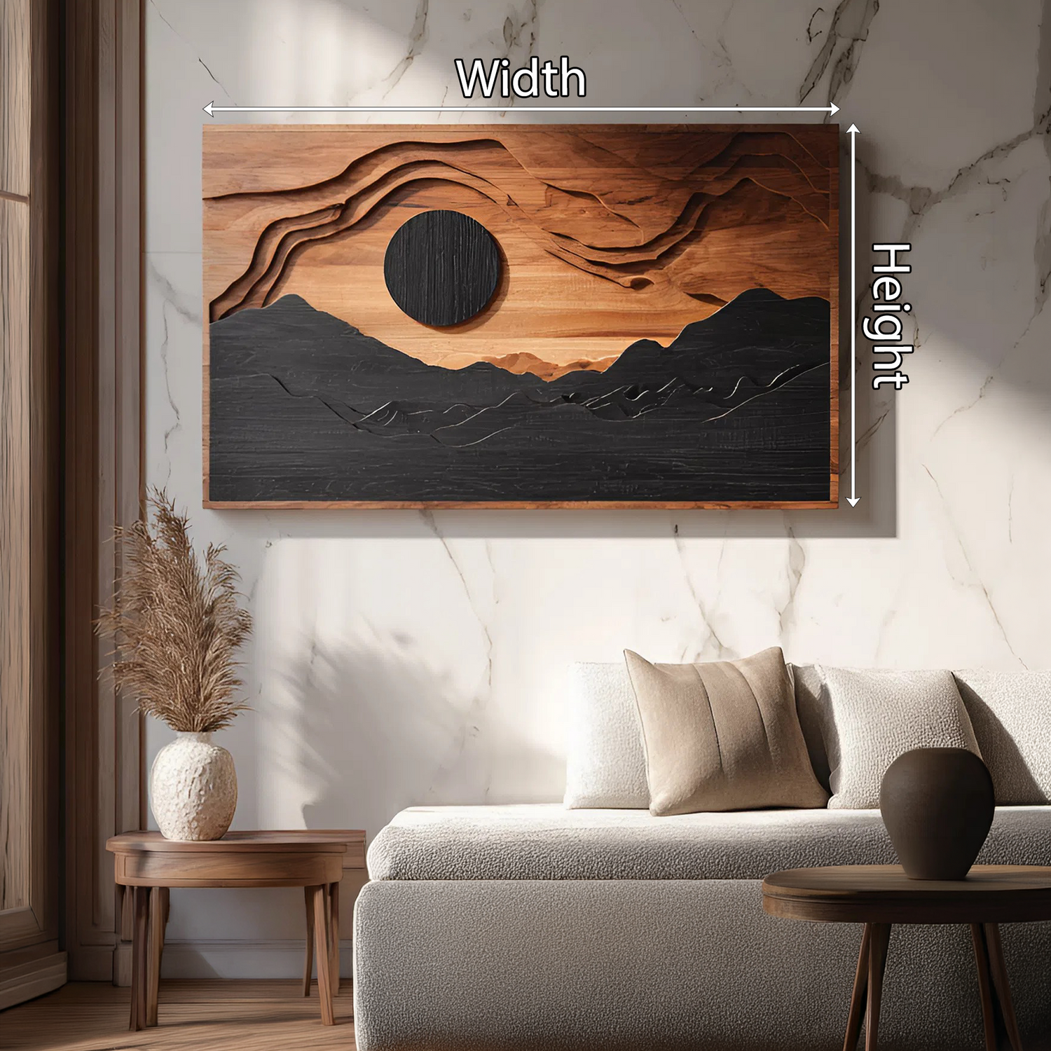 Modern Sculptural 3D Wall Art For Living Room Accent