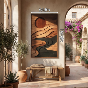 Mid Century Flowing Wall Decor For Entryway Accent