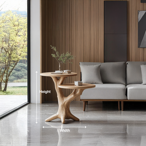 Mid Century Round End Table Living Room Accent