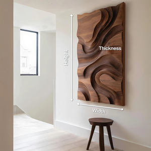 Modern Organic Wall Art Panel For Living Room Decor